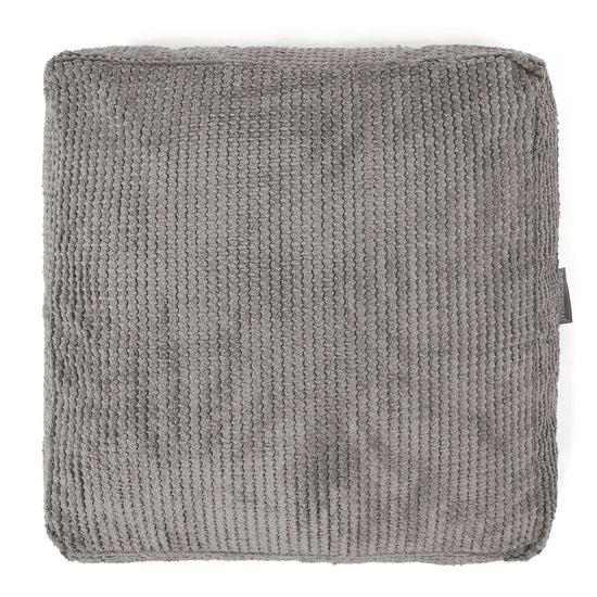 Grand Coussin de Sol - Pompon Anthracite 03