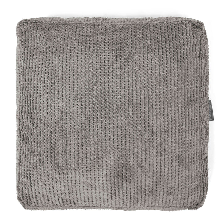 Grand Coussin de Sol - Pompon Anthracite 03