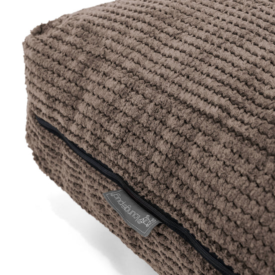 Grand Coussin de Sol - Pompon Chocolat 02