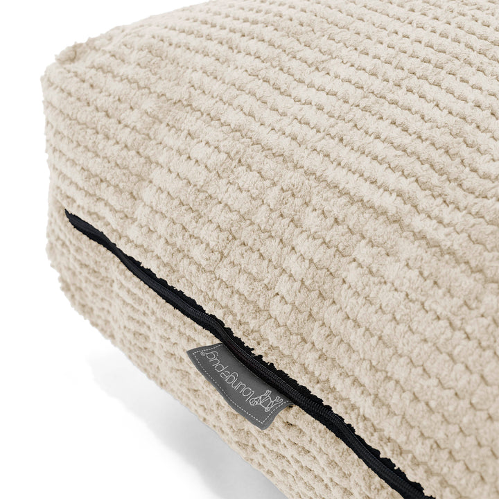 Grand Coussin de Sol - Pompon Crème 02