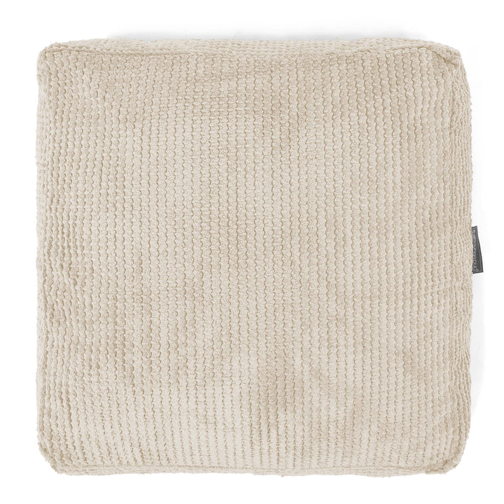 Grand Coussin de Sol - Pompon Crème 03