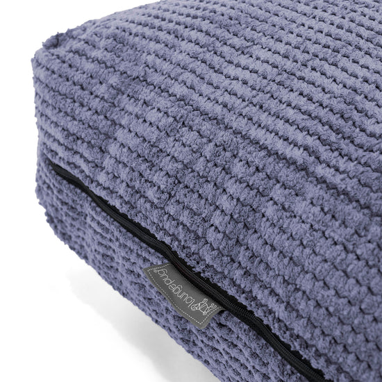 Grand Coussin de Sol - Pompon Violet 02