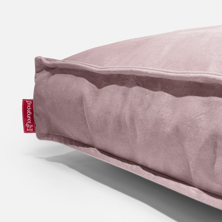 Grand Coussin de Sol - Velours Rose 04