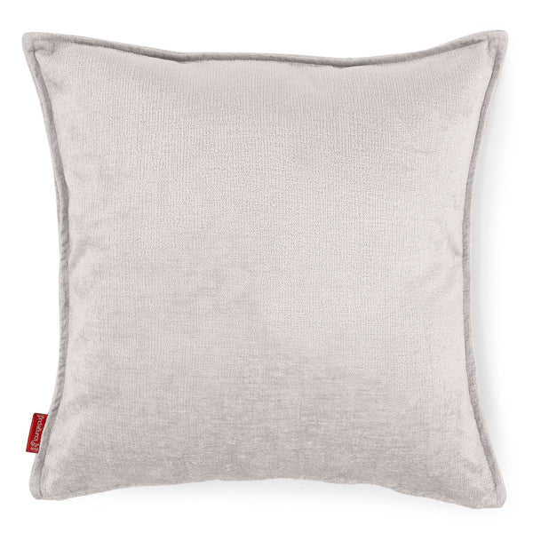 Grand Housse de Coussin 70 x 70cm - Chenille Crème 01