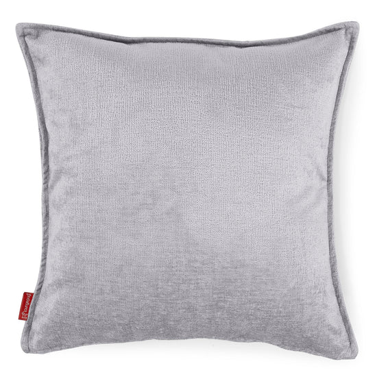 Grand Housse de Coussin 70 x 70cm - Chenille Gris 01