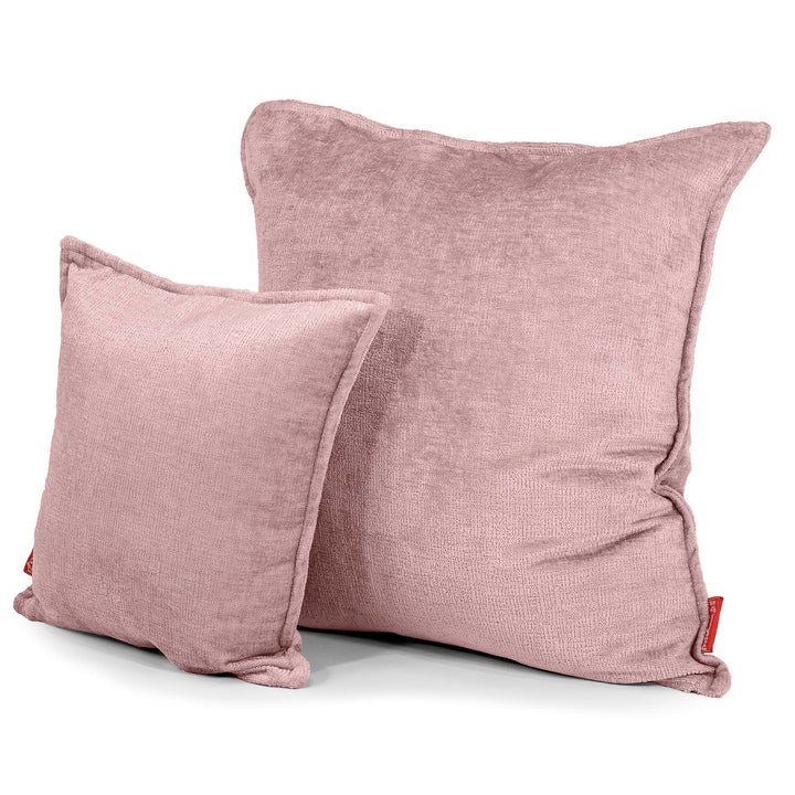 Grand Housse de Coussin 70 x 70cm - Chenille Rose 02