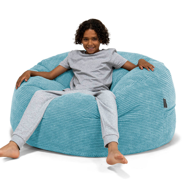 Pouf Ultra Confort pour Enfants 6-14 ans - Pompon Mer Égée 01