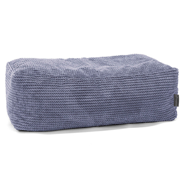 Gros Pouf Repose Pied - Pompon Violet 01