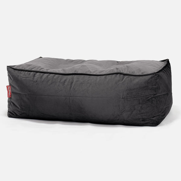 CloudSac 100 Repose-pieds à Mémoire de Forme - Velours Anthracite 01