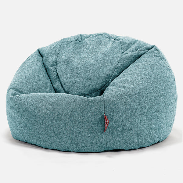 Pouf Poire Classique - Interalli Laine Aqua 01