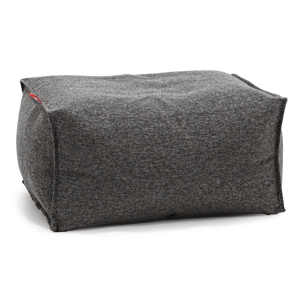 Pouf Repose Pied - Interalli Laine Gris 01