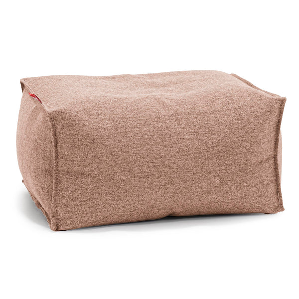 Pouf Repose Pied - Interalli Laine Sable 01