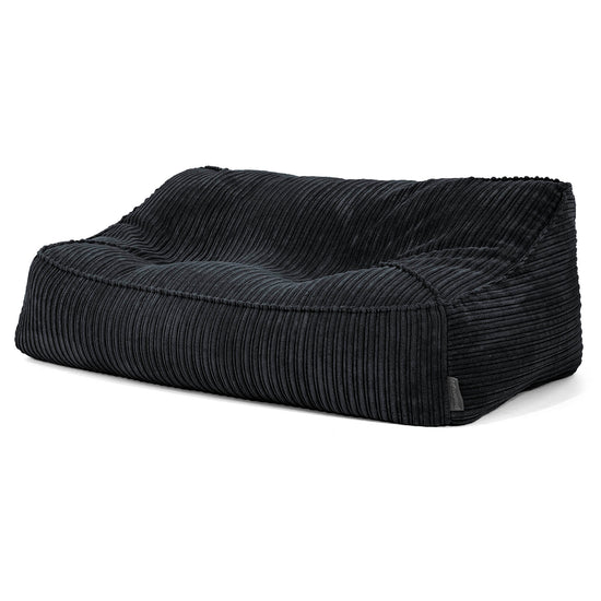 Le Canapé Pouf Doudou - Côtelé Noir 02