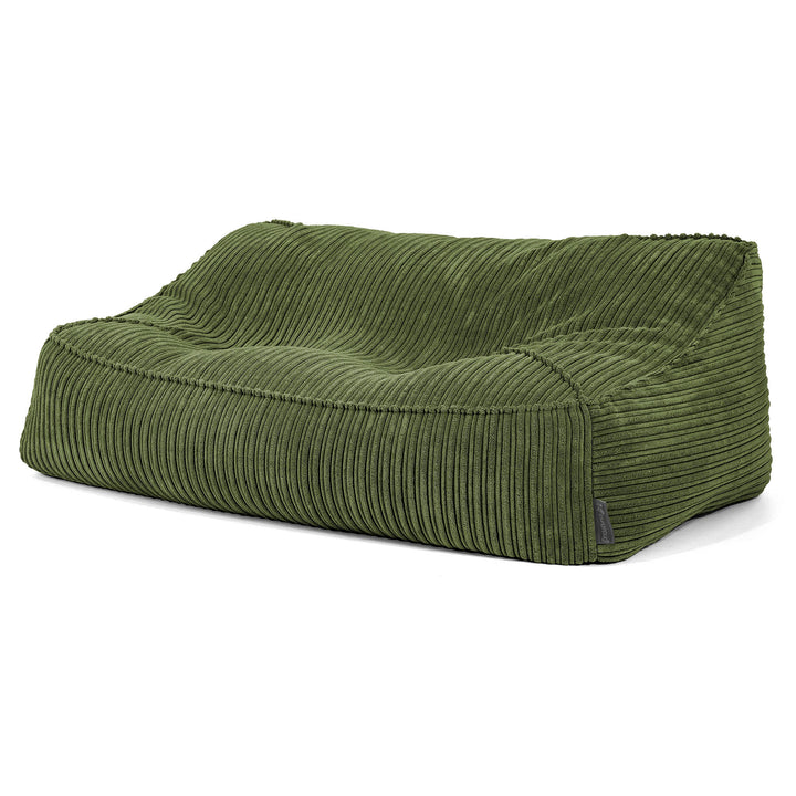 Le Canapé Pouf Doudou - Côtelé Vert Forêt 02