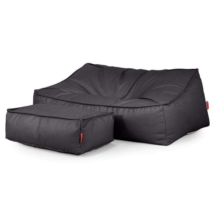 Le Canapé Pouf Doudou - Cuir Végan Noir 02