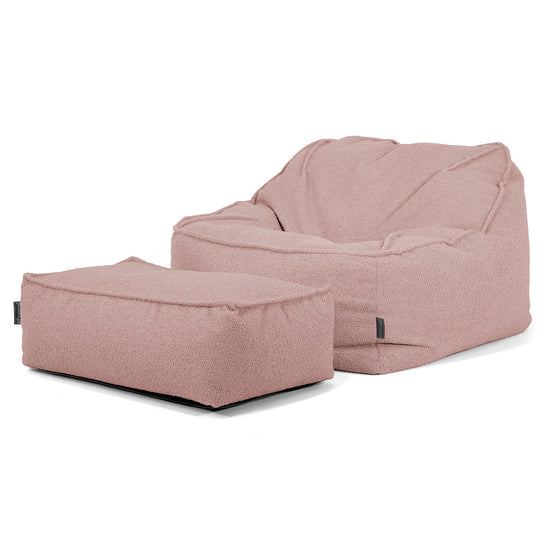 Le Pouf Doudou - Bouclé Rose_02
