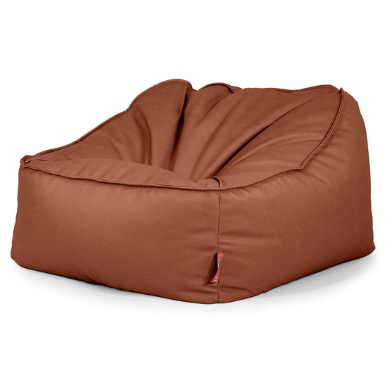 Le Pouf Doudou - Cuir Végan Marron 03
