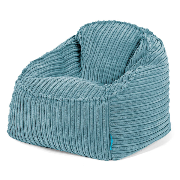 Le Pouf Enfant Doudou 2-6 ans - Côtelé Mer Égée 01