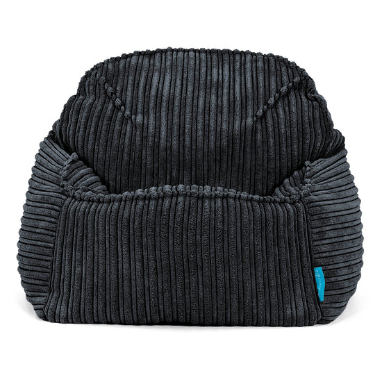Le Pouf Enfant Doudou 2-6 ans - Côtelé Noir 02