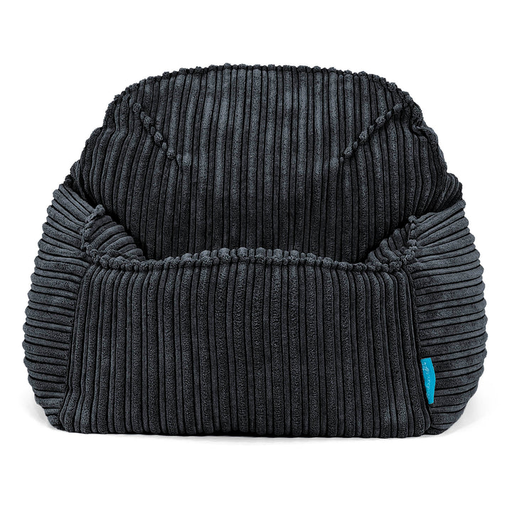 Le Pouf Enfant Doudou 2-6 ans - Côtelé Noir 02