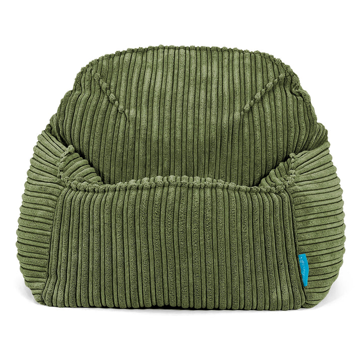 Le Pouf Enfant Doudou 2-6 ans - Côtelé Vert Forêt 02