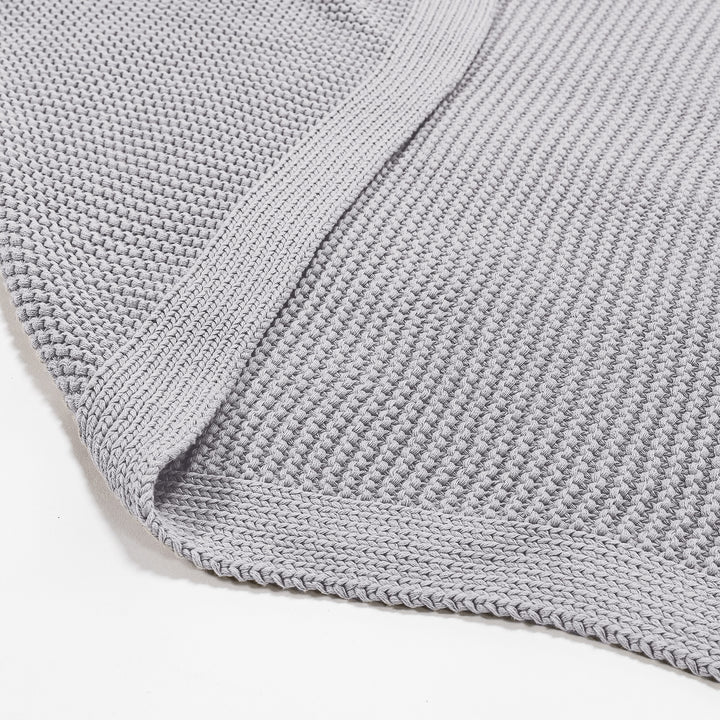 Couverture / Plaid - 100% Coton Ellos Gris clair 02