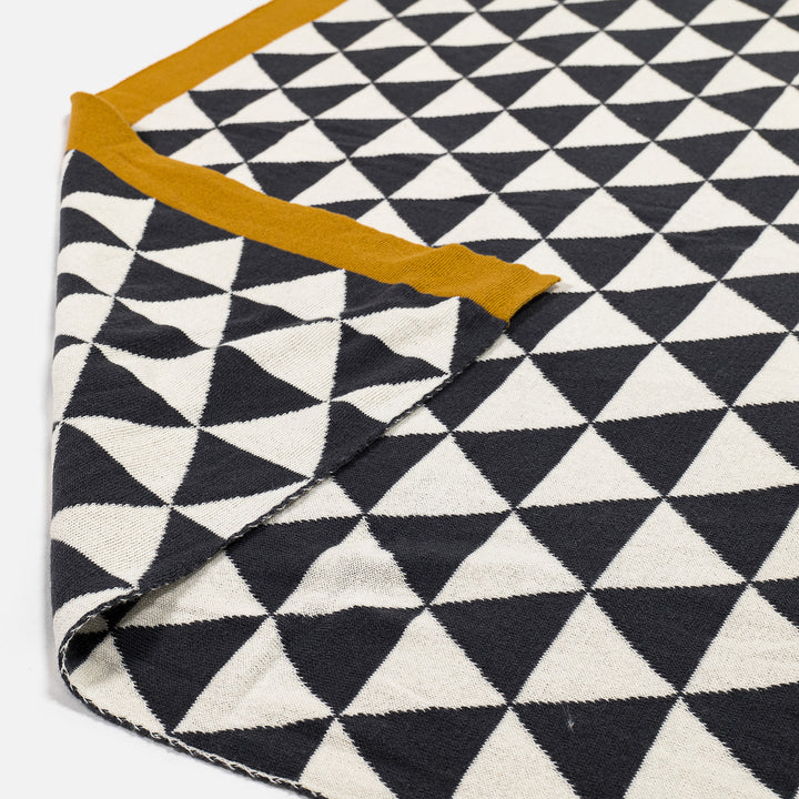 Couverture / Plaid - 100% Coton Geo 02