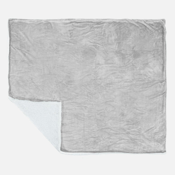 Couverture Sherpa - Polaire Gris clair 02