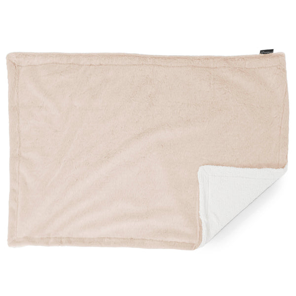 Plaid / Couverture Sherpa - Fausse Fourrure Lapin Blanc 02