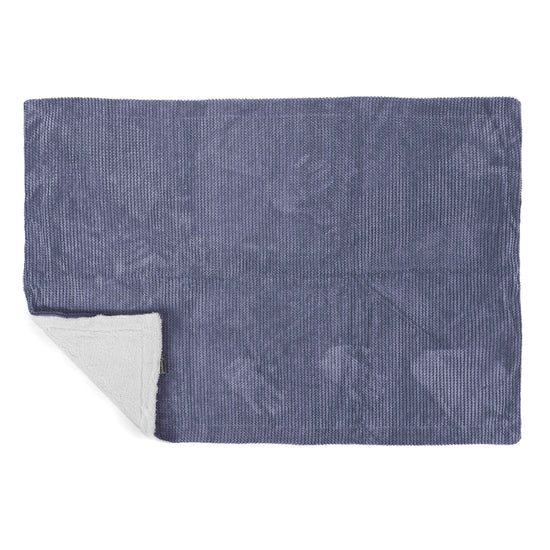 Plaid / Couverture Sherpa - Pompon Violet 03