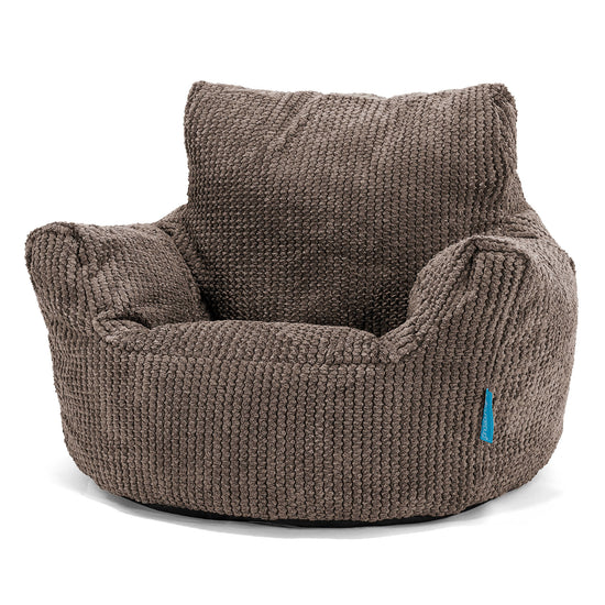 Fauteuil Pouf Bambin 1-3 ans - Pompon Chocolat 01