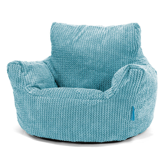 Fauteuil Pouf Bambin 1-3 ans - Pompon Mer Égée 01