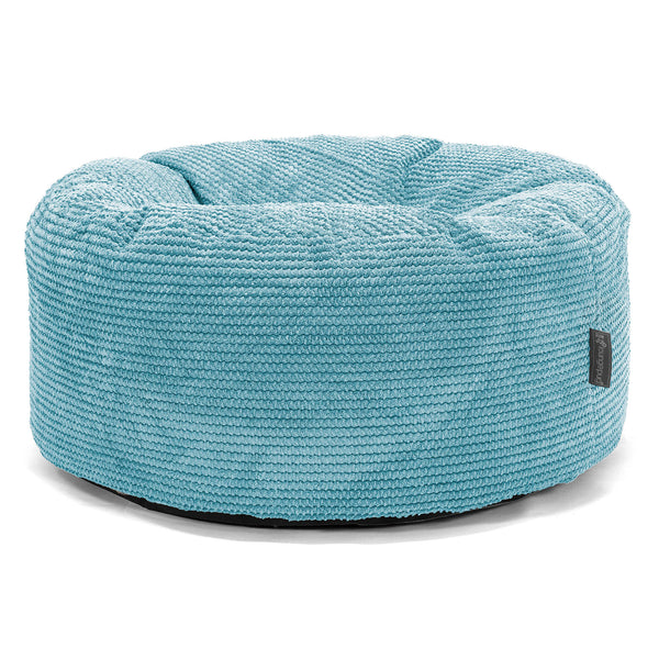 Pouf Design Rond - Pompon Mer Égée 01