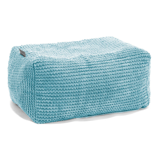Pouf Repose Pied - Pompon Mer Égée 01