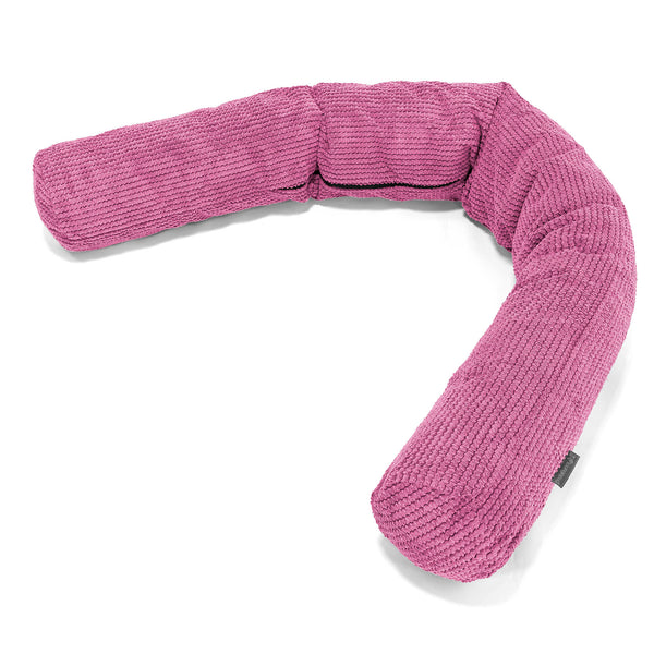 Traversin XXL - Pompon Rose 01