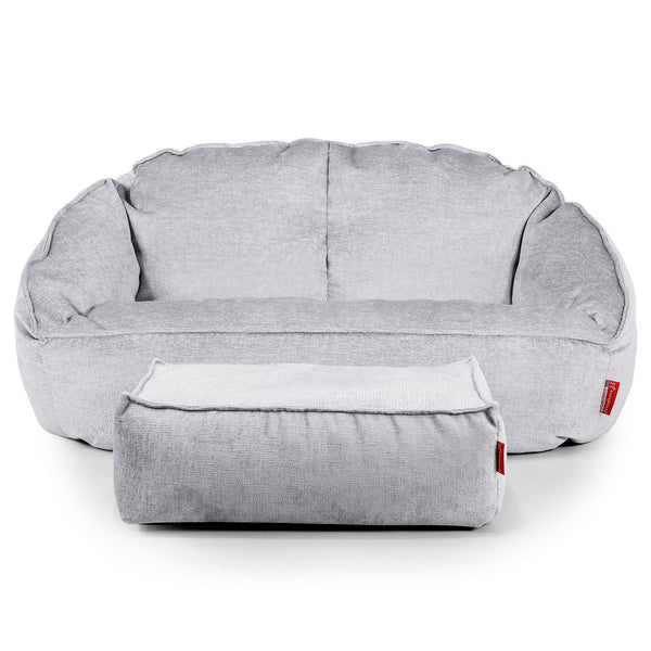 Pouf Canapé Bubble - Chenille Gris 01