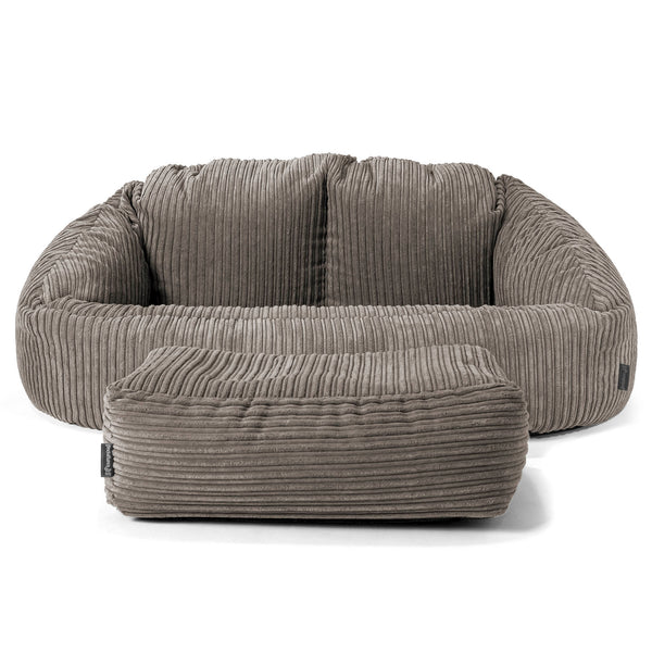 Pouf Canapé Bubble - Côtelé Anthracite 01