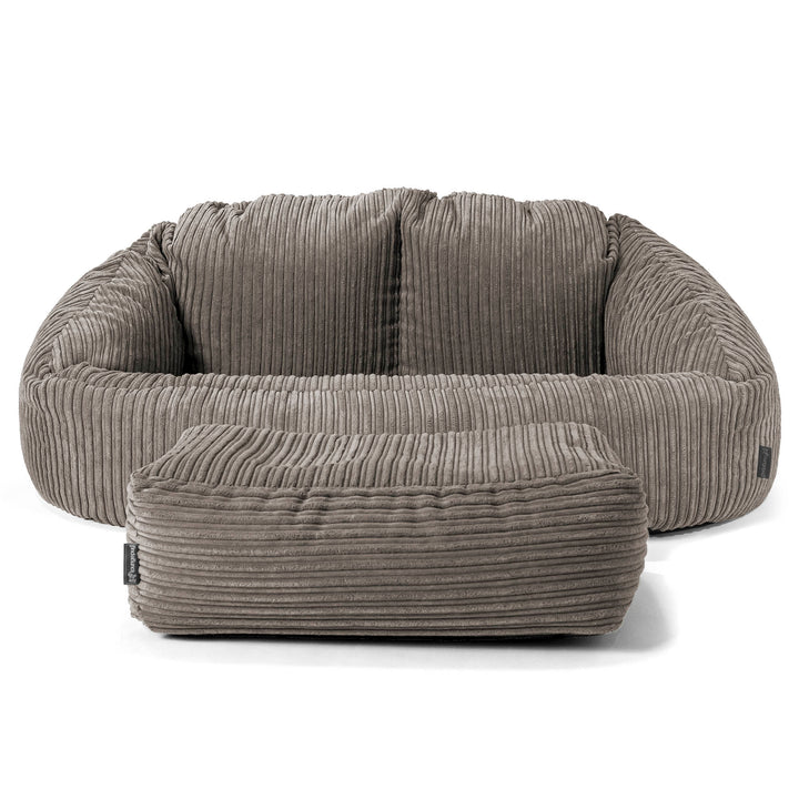 Pouf Canapé Bubble - Côtelé Anthracite 02