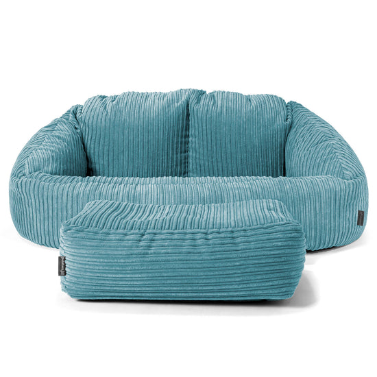 Pouf Canapé Bubble - Côtelé Mer Égéé 02
