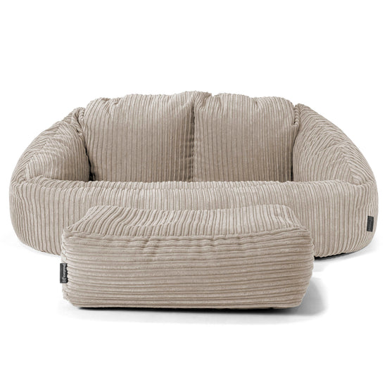Pouf Canapé Bubble - Côtelé Vison 02