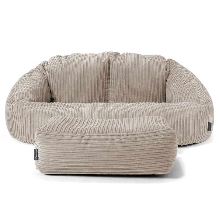 Pouf Canapé Bubble - Côtelé Vison 02