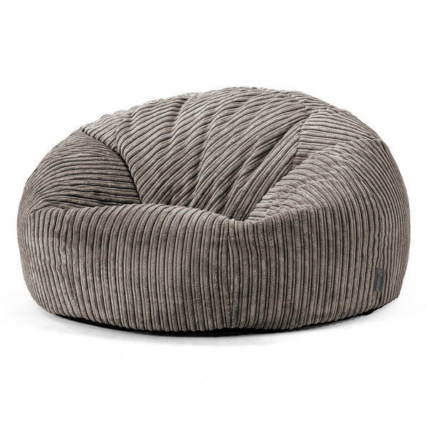 Pouf Canapé Classique - Côtelé Anthracite 01