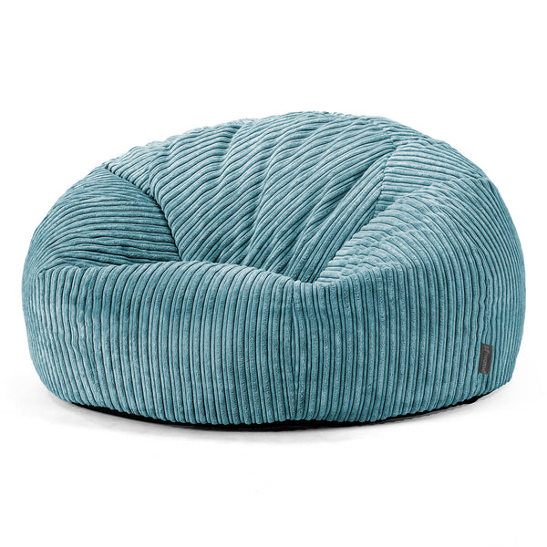 Pouf Canapé Classique - Côtelé Mer égée 01