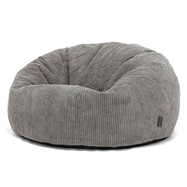 Pouf Canapé Classique - Pompon Anthracite 01
