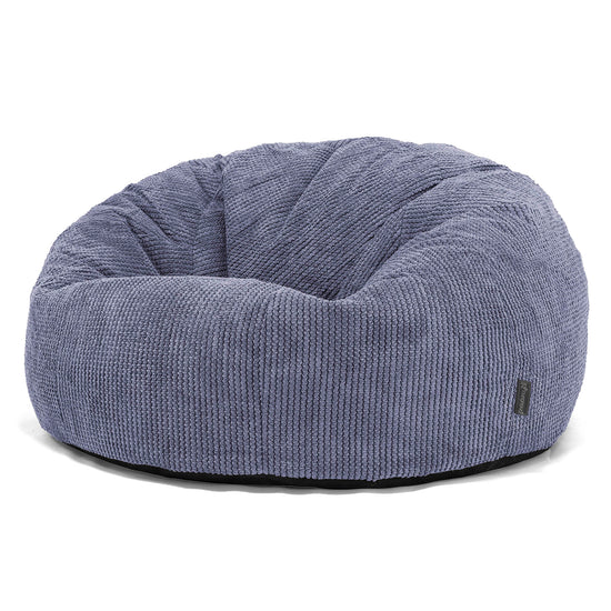 Pouf Canapé Classique - Pompon Violet 01