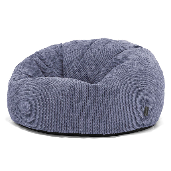 Pouf Canapé Classique - Pompon Violet 01