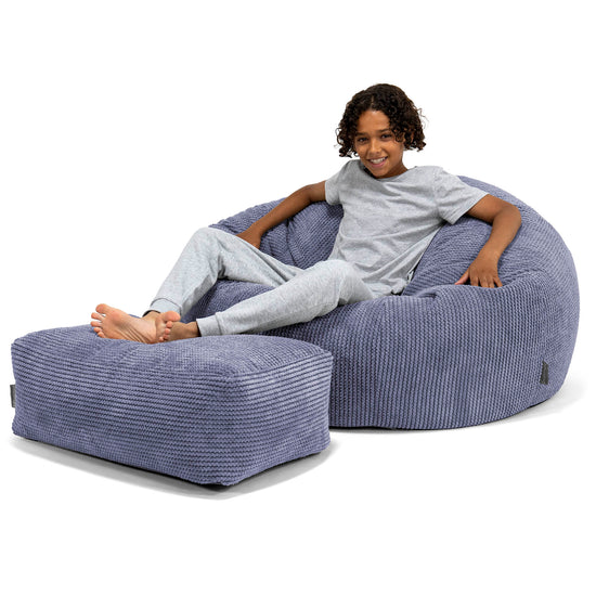 Canapé Pouf pour Enfant 6-14 ans - Pompon Violet 01