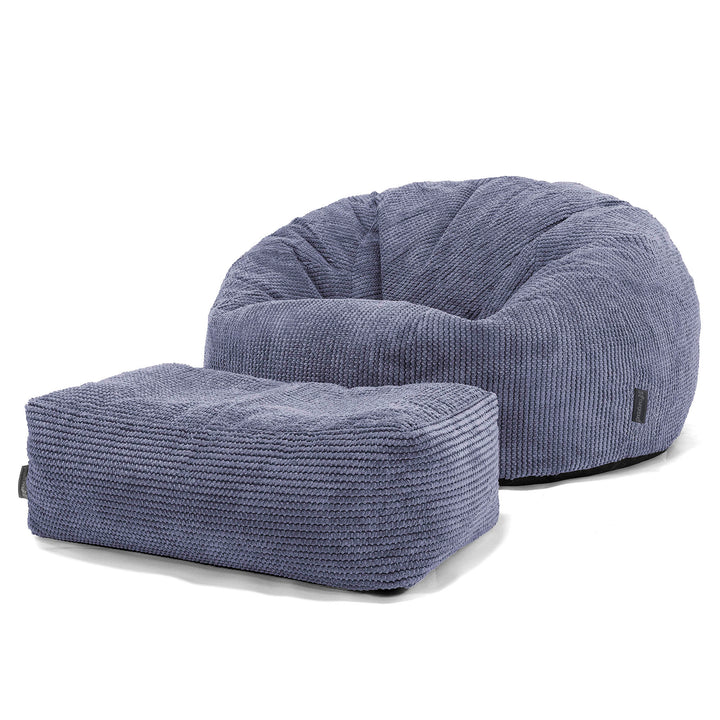 Canapé Pouf pour Enfant 6-14 ans - Pompon Violet 03