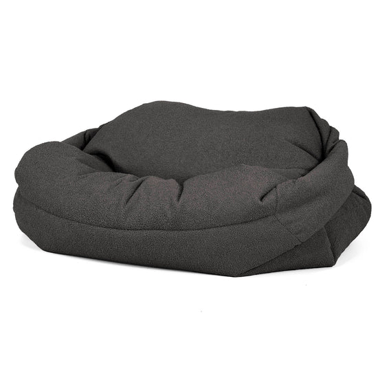 Pouf Canapé Sabine - Bouclé Anthracite_02
