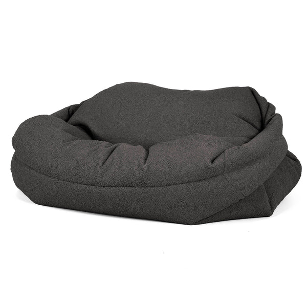 Pouf Canapé Sabine - Bouclé Anthracite_02